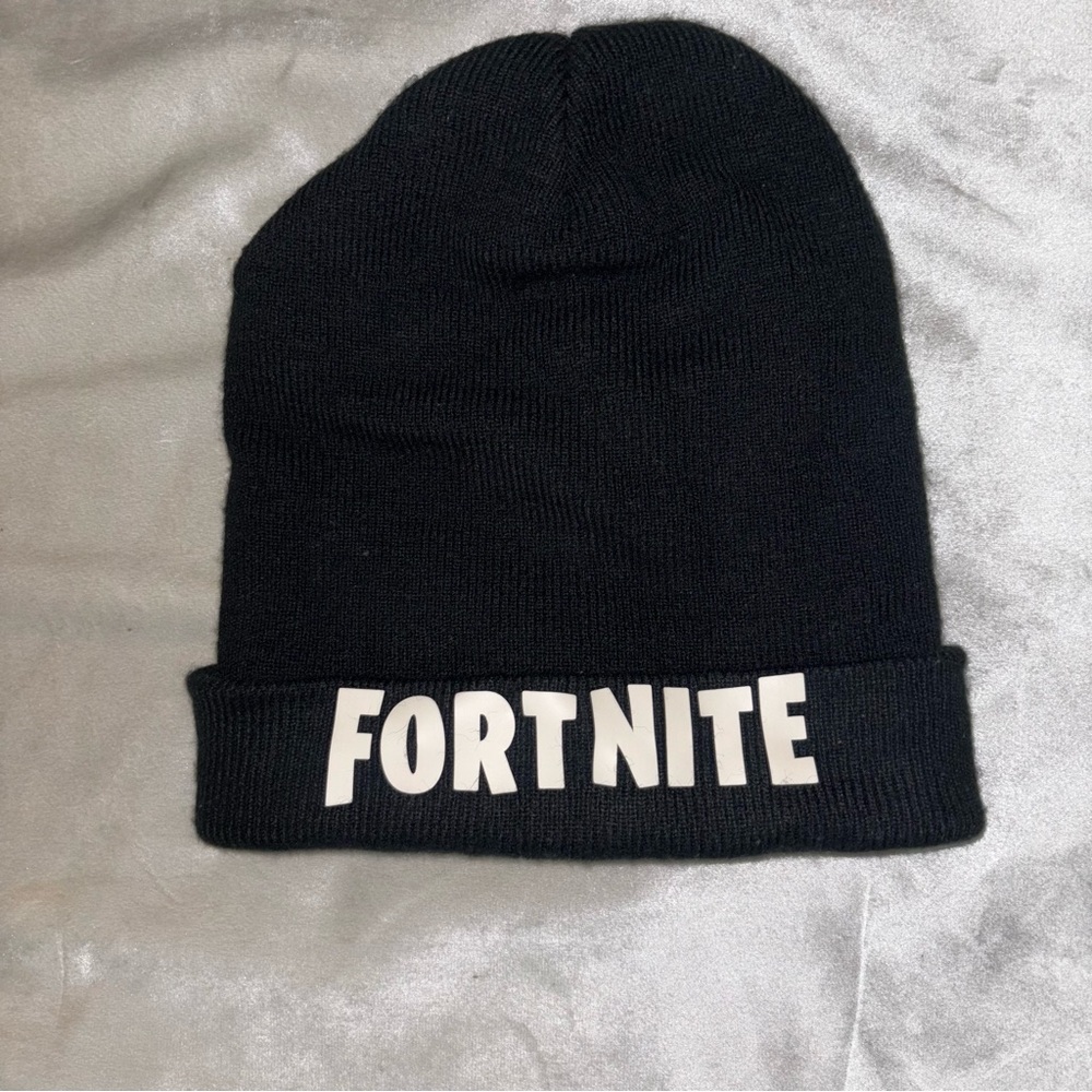 Fortnite Black Knit Beanie • Official Mad Engine • One Size